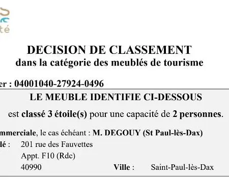 Les Balcons Du Soleil - Ideal Curistes - Classe 3 Etoiles Saint-Paul-lès-Dax